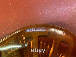 1921 1922 1923 1924 1925 Lito Fone Amber Glass Stop Lens Taxi Coach Hot Rat Rod