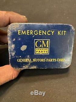 1930s 1940s 1950s GM Accessory Emergency Kit Tin Chevrolet Buick Pontiac GMC