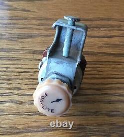 1930s 1940s ARK-LES FOG LITE SWITCH vtg Illuminated Accessory dash light knob