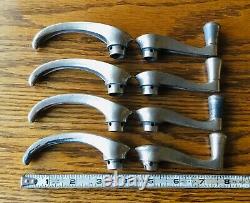 1930s Willys WINDOW CRANK DOOR HANDLE SET withESCUTCHEONS vtg interior