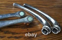 1932 Ford WINDOW CRANKS & DOOR HANDLES vtg 1930s nickel interior