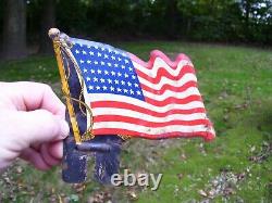 1940s Antique Auto Flag USA license Plate topper Vintage Chevy Ford Hot rat Rod