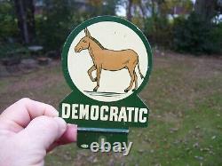 1940s Antique Democratic License plate Topper Vintage Chevy Ford rat Hot Rod gm