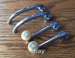 1940s Pontiac Oldsmobile Chevrolet WINDOW CRANKS & DOOR HANDLES vtg GM interior