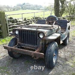 1942 Ford GPW Jeep classic car military vehicle barn find willys jeep