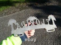 1950s Antique Auto Florida license Plate topper Vintage Chevy Ford Hot rat Rod