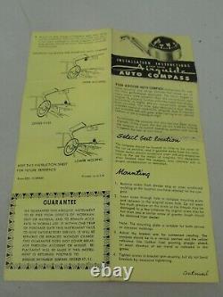 1950s Antique Compass Automobile Accessory Air guide Vintage Chevy Hot Rat Rod