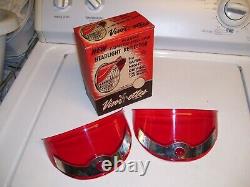 1950s Antique nos Automobile headlight Visor-ettes Vintage Chevy Ford harley