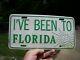 1960s Antique Automobile Florida License Plate Vintage Chevy Ford Old Jalopy Vw