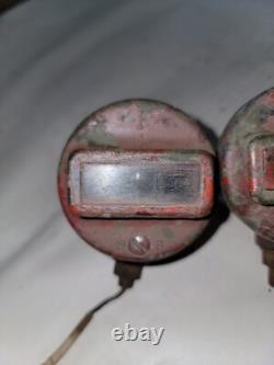 2 Corcoran Brown CB 6 Volt Blackout Marker Lights Willys MB Ford GPW Jeep A1437