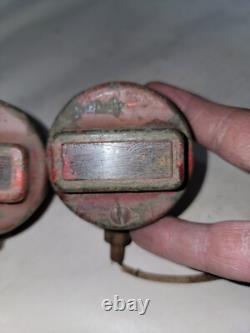 2 Corcoran Brown CB 6 Volt Blackout Marker Lights Willys MB Ford GPW Jeep A1437