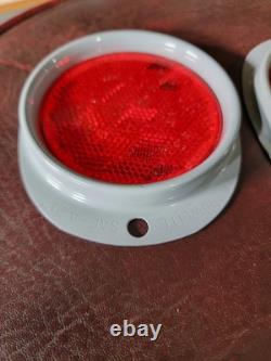 2 NOS Arrowlite 3 SAE-A217 Red Reflector Willys MB Ford GPW Jeep Bantam Trailer