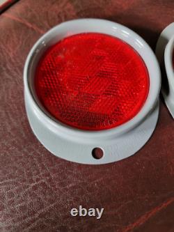 2 NOS Arrowlite 3 SAE-A217 Red Reflector Willys MB Ford GPW Jeep Bantam Trailer