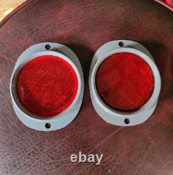 2 NOS Arrowlite 3 SAE-A217 Red Reflector Willys MB Ford GPW Jeep Bantam Trailer