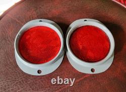 2 NOS Arrowlite 3 SAE-A217 Red Reflector Willys MB Ford GPW Jeep Bantam Trailer