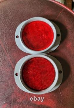 2 NOS Arrowlite 3 SAE-A217 Red Reflector Willys MB Ford GPW Jeep Bantam Trailer