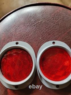 2 NOS Arrowlite 3 SAE-A217 Red Reflector Willys MB Ford GPW Jeep Bantam Trailer