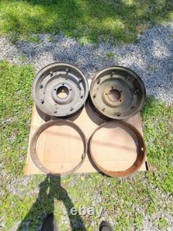 2 Split Combat Wheel Rims & Rings WWII Willys MB Ford GPW Jeep WO-A5549 GPW-1024