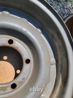 2 Split Combat Wheel Rims & Rings WWII Willys MB Ford GPW Jeep WO-A5549 GPW-1024