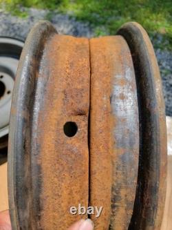 2 Split Combat Wheel Rims & Rings WWII Willys MB Ford GPW Jeep WO-A5549 GPW-1024