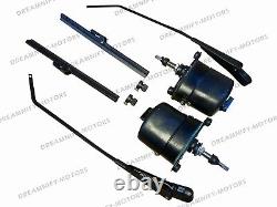 2 x Windshield Wiper Motor kit 12 volt For Willys jeep CJ2A CJ3A CJ3B CJ5