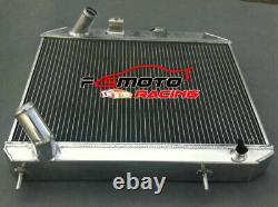 3ROW Alu Radiator+FAN For 41-52 Jeep Willys CJ2 CJ-2A CJ3 M38 Ford GPW 1941-1952