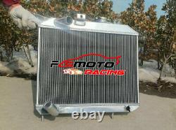 3ROW Alu Radiator+FAN For 41-52 Jeep Willys CJ2 CJ-2A CJ3 M38 Ford GPW 1941-1952