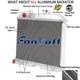 3-core Aluminum Radiator For 1941-1952 50 Jeep Willys Cj2 Cj-2a Cj3 M38 Ford Gpw