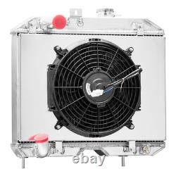 3-Core Radiator Shroud Fan Fits 1941-1952 Jeep Willys MB/CJ-2A/M38/Ford GPW