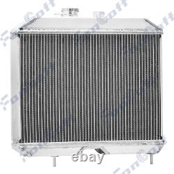 3 ROW Aluminum Radiator Shroud Fan Fit 41-1952 Jeep Willys MB/CJ-2A/M38 Ford GPW