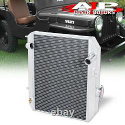 3-Row Aluminum Performance Engine Radiator For 1941-1952 Jeepy Willys Ford GPW