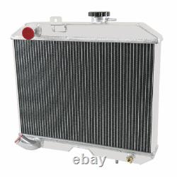 3 Row Aluminum Radiator Fit For 1941-52 Jeep Willys CJ2 CJ-2A CJ3 M38 Ford GPW