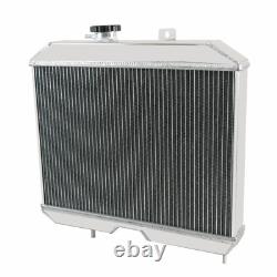 3 Row Aluminum Radiator Fit For 1941-52 Jeep Willys CJ2 CJ-2A CJ3 M38 Ford GPW