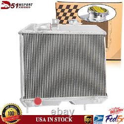 3 Row Aluminum Radiator For 1941-1952 44 45 Jeep Willys MB/CJ-2A/M38/Ford GPW
