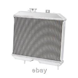 3 Row Aluminum Radiator For 1941-1952 48 Jeep Willys CJ2 CJ-2A CJ3 M38 Ford GPW