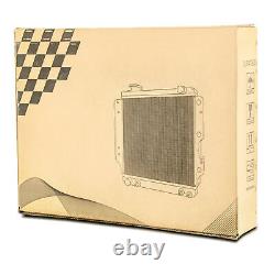 3-Row Aluminum Radiator For 1941-1952 Jeep Willys MB CJ-2A M38 Ford GPW