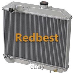 3 Row Aluminum Radiator For 1941-1952 Jeep Willys MB/CJ-2A/M38/Ford GPW L4 L6