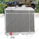 3-row Aluminum Radiator For 1941-1952 Jeep Willys Mb Cj-2a M38 Ford Gpw New