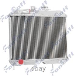 3-Row Aluminum Radiator For 1941-1952 Jeep Willys MB CJ-2A M38 Ford GPW New