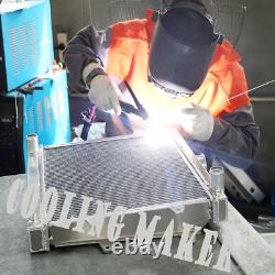 3-Row Aluminum Radiator For 1941-1952 Jeep Willys MB CJ-2A M38 Ford GPW US