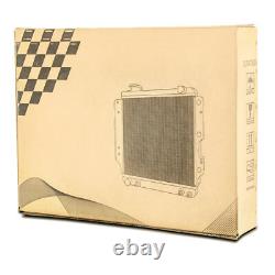 3-Row Aluminum Radiator For 1941-1952 Jeep Willys MB CJ-2A M38 Ford GPW US