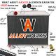 3 Row Aluminum Radiator For 1941-52 1948 Jeep Willys Cj2 Cj-2a Cj3 M38 Ford Gpw
