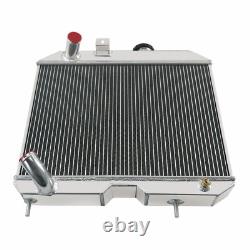 3 Row Aluminum Radiator For 1941-52 1948 Jeep Willys CJ2 CJ-2A CJ3 M38 Ford GPW