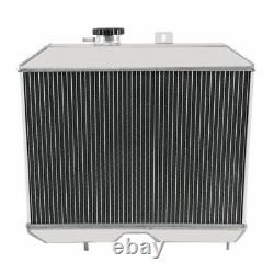 3 Row Aluminum Radiator For 1941-52 1948 Jeep Willys CJ2 CJ-2A CJ3 M38 Ford GPW