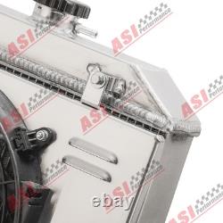 3-Row Aluminum Radiator Shroud Fan Fit 41-1952 Jeep Willys MB/CJ-2A/M38 Ford GPW