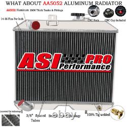 3-Row CC5241 Radiator For 1941-1952 48 Ford GPWith Jeep Willys MB CJ-2A M38 L4 L6