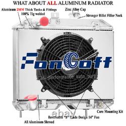 3 Row Radiator Shroud 12 Fan For 1941-1952 Jeep Willys MB CJ-2A M38 Ford GPW