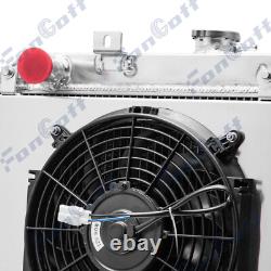 3 Row Radiator Shroud 12 Fan For 1941-1952 Jeep Willys MB CJ-2A M38 Ford GPW