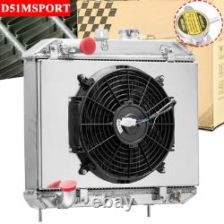 3 Row Radiator Shroud Fan For 1941-1952 51 Jeep Willys MB/CJ-2A/M38/Ford GPW