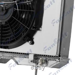 3 Row Radiator Shroud Fan For 1941-1952 51 Jeep Willys MB/CJ-2A/M38/Ford GPW